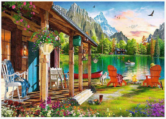 Cabin Mountains Puzzle 2D 500 Pieces