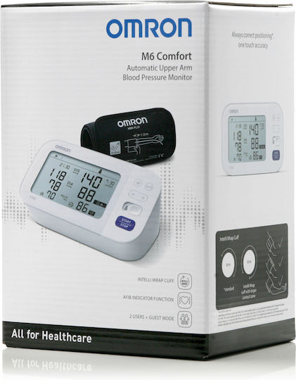 Omron M6 Comfort Electronical Blood Pressure Monitor Arm with Arrhythmia Detection HEM-7360-E