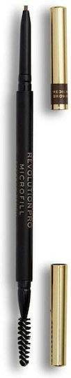 Revolution Beauty Pro Microfill Молив за Вежди Средно Кафяв