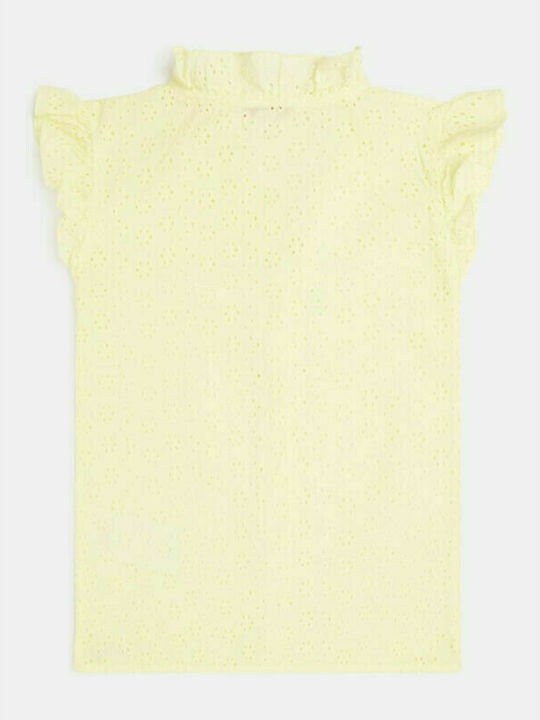 Guess Kids One Color Sleeveless Shirt Yellow