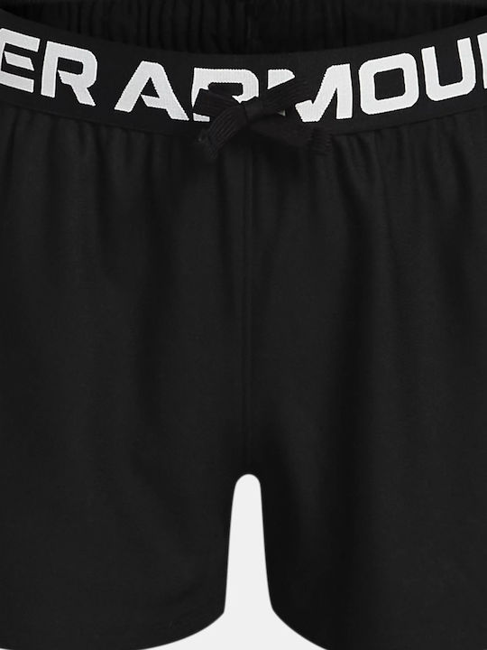 Kids' Athletic Shorts/Bermudas Play Up Solid Black