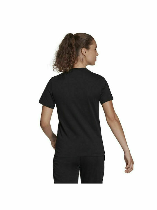 Adidas Entrada 22 Women's Athletic T-shirt with V Neckline Black