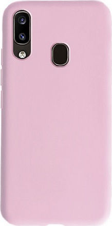 Soft Umschlag Rückseite Silikon Baby Pink (Galaxy A20e)
