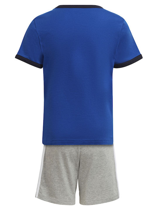 adidas Set Pentru Copii Cu Pantaloni Scurți Albastru 2 Bucăți