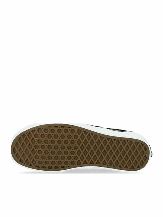 Checkerboard Classic Men's Canvas Slip-Ons Black/Pewter
