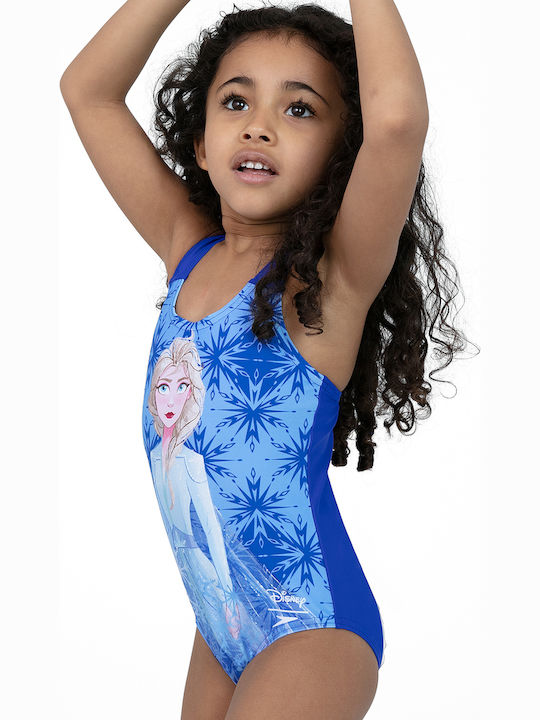 Speedo Frozen 2 Elsa Детски Бански Една част Син