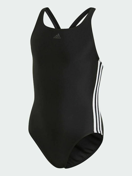 adidas 3-Stripes Kids Swimwear One-Piece Black