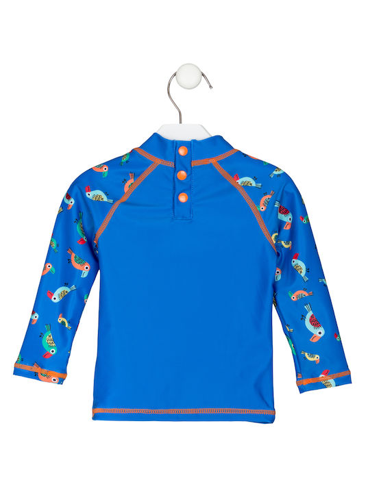 Losan Παιδικό Μαγιό Αντιηλιακή (UV) Μπλούζα με Μακρύ Μανίκι για Αγόρι Μπλε