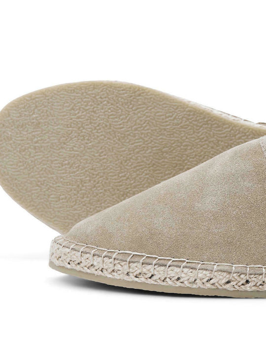 Wildleder Herren Espadrilles in Beige Farbe