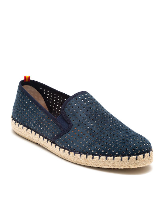 Perlamoda Stoff Herren Espadrilles in Blau Farbe