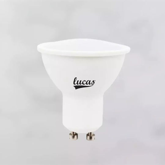 Lucas Λάμπα LED 10W για Ντουί GU10 και Σχήμα MR16 Ψυχρό Λευκό 850lm