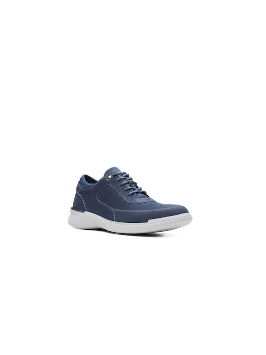 Clarks Donaway Leder Herren Freizeitschuhe Anatomisch Navy