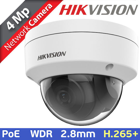 Hikvision DS-2CD1143G0-I(C) IP Cameră de Supraveghere Full HD+ 4MP Rezistentă la apă cu Lentilă 2.8mm