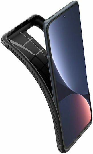 Spigen Rugged Armor Back Cover Silicon 2mm negru mat (Xiaomi 12 / 12X)