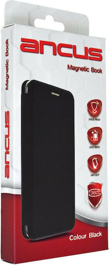 Ancus Magnetic Curve Book Σιλικόνης Μαύρο (Realme GT 5G)