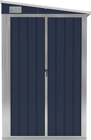 Metallic Garden Shed Galvanized Anthracite with Air Vents M1.18xW1.94xH1.78m
