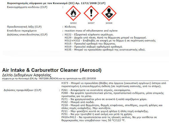 Wynn's Carburetor Cleaner Spray Vergaser-Reiniger 500ml 1Stück