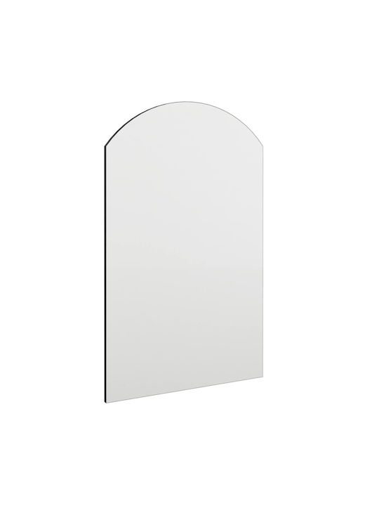 vidaXL Wall Mirror with White Glass Frame 60x40cm 1pcs