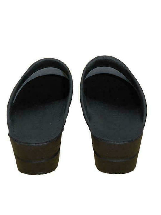 Sanita San Flex Din piele Anatomici Sabot Negre