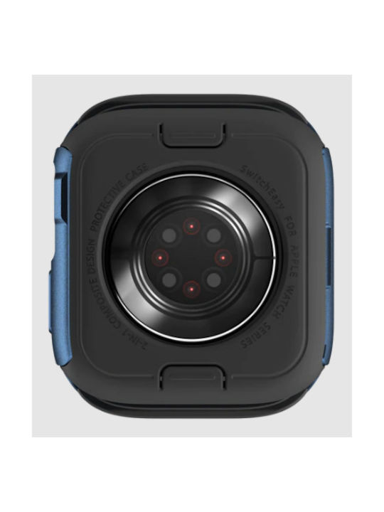 SwitchEasy Odyssey Silicone Case in Blue color for Apple Watch 45mm