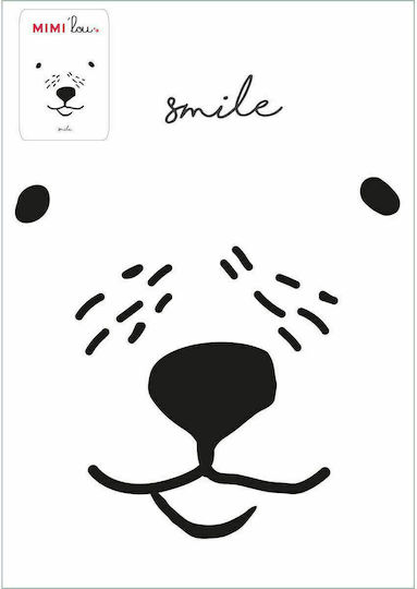 Mimi'lou Kids Wall Decoration Sticker Ours Smile 19x26cm