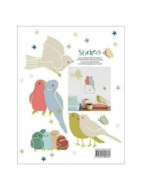 Mimi'lou Autocolant Decorativ pentru Copii Perete Birds On Light Mimi'lou Autocolant Decorativ pentru Copii Perete Birds On Light
