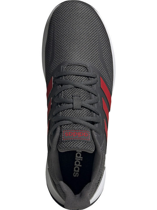 Runfalcon Men's Running Sport Shoes Grey Six / Scarlet / Cloud White