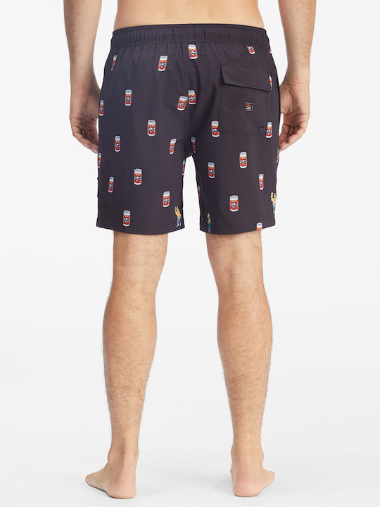 Billabong Simpsons Duff Herren Badebekleidung Shorts Schwarz mit Mustern