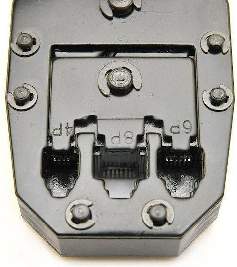 Tuosen Πρέσα Ακροδεκτών Δικτύου RJ12, RJ11, RJ45, RJ10 με Απογυμνωτή RJ45,RJ11,RJ12 (Μήκος 192mm)