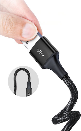 Baseus Rapid Series 3-in-1 Braided USB to Lightning / Type-C / micro USB 1.2m 3.5A Cable (CAJS000001)