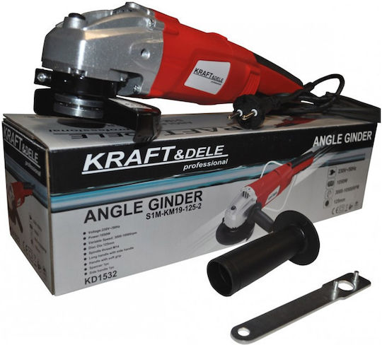 Kraft & Dele Winkelschleifer 125mm Elektrisch 1050W mit Drehzahlregelung