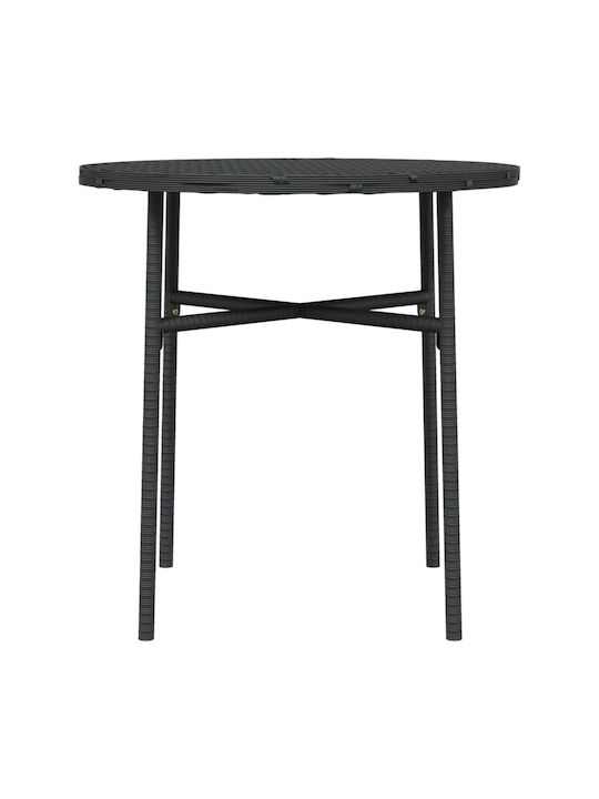Tisch für kleine Außenbereiche Stabil Black 45x45x45cm