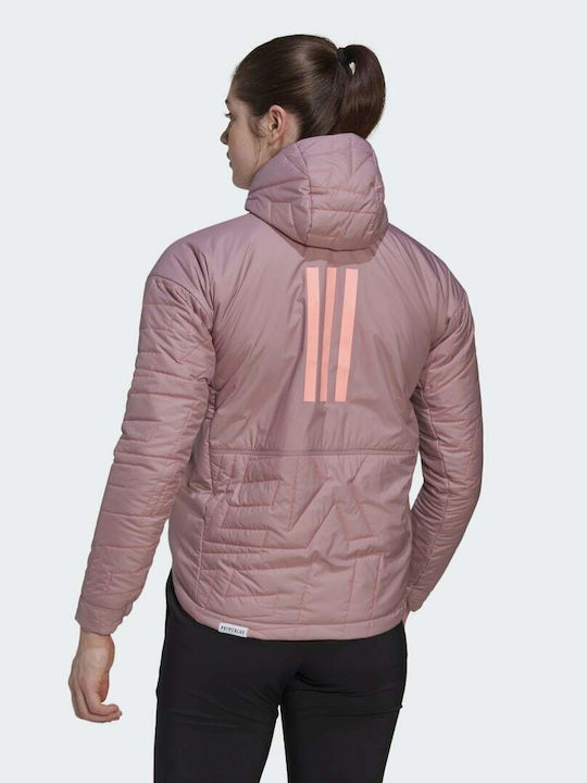 Adidas Terrex Myshelter Primaloft Γυναικείο Αθλητικό Μπουφάν Magic Mauve