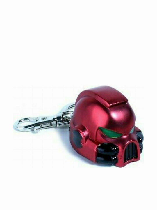 Semic Μπρελόκ Primaris Space Marine MKVII Helmet Blood Angels Μεταλλικό Κόκκινο