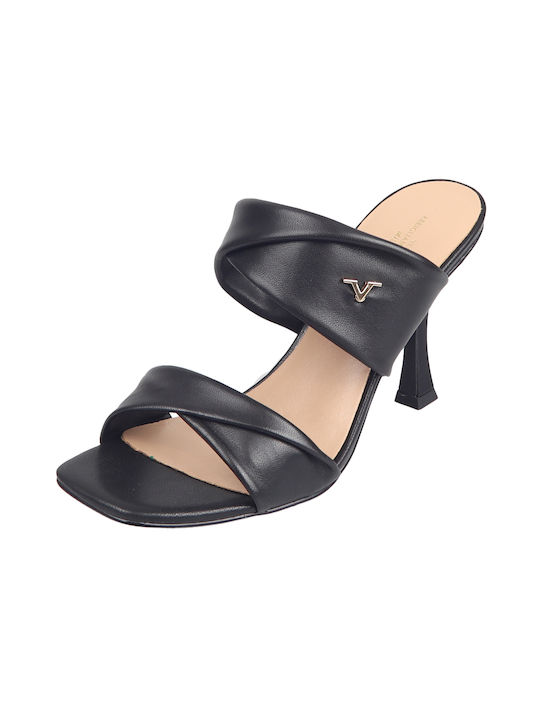 19V69 Leather Women's Sandals JB Zita 20 Black