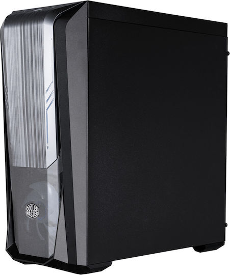 CoolerMaster MasterBox 500 Gaming Midi Tower Κουτί Υπολογιστή με Πλαϊνό Παράθυρο και RGB Φωτισμό Μαύρο