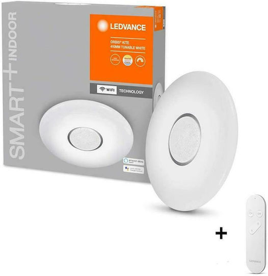 Ledvance Kite Smart Deckenleuchte 41cm Weiß mit Integrierter LED und Fernbedienung
