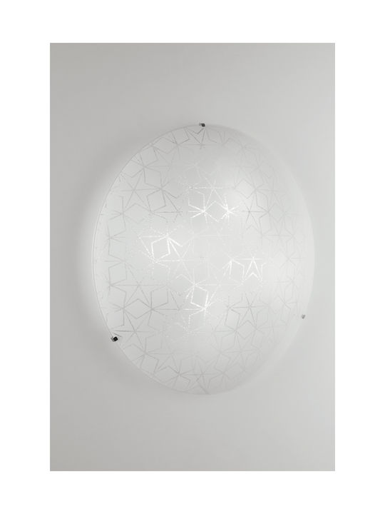 Fan Europe Esagram-PL50 Classic Glass Ceiling Light with Socket E27 50pcs White I-ESAGRAM-PL50