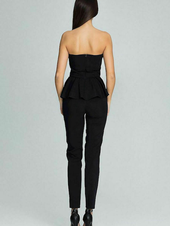 Figl Women's Black Set with Trousers in Straight Line