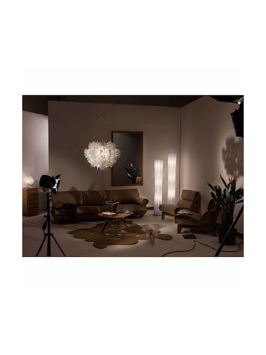 Slamp Bach XXL Floor Lamp H161xW31.5cm. with Socket for Bulb E27 White
