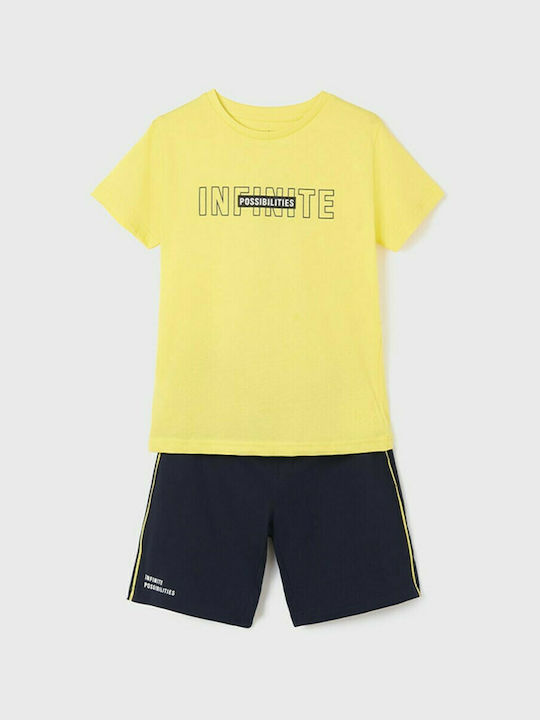 Mayoral Kids Set with Shorts Summer 2pcs Yellow