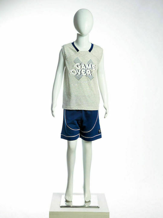 Joyce Kids Set with Shorts Summer 2pcs Gray