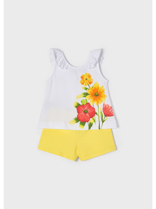 Mayoral Kids Set with Shorts Summer 2pcs Yellow