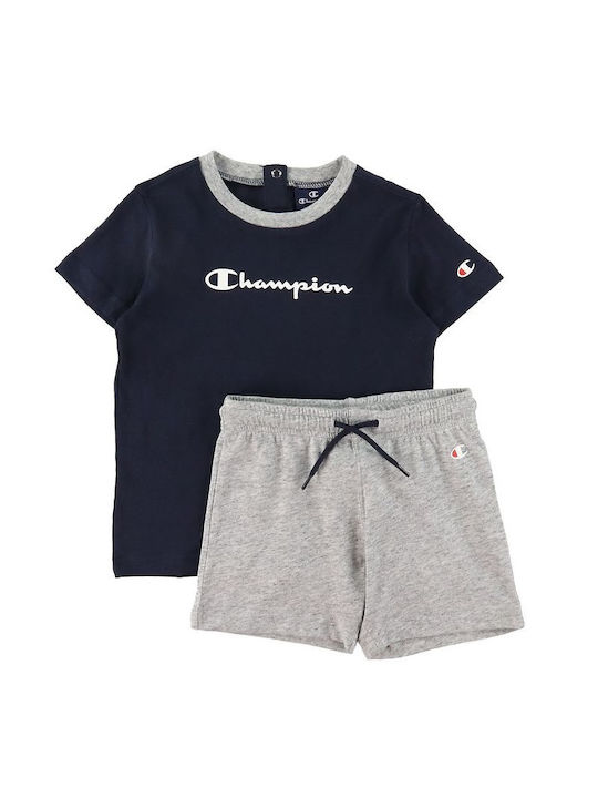 Champion Kinder Set mit Shorts Sommer 2Stück Blau