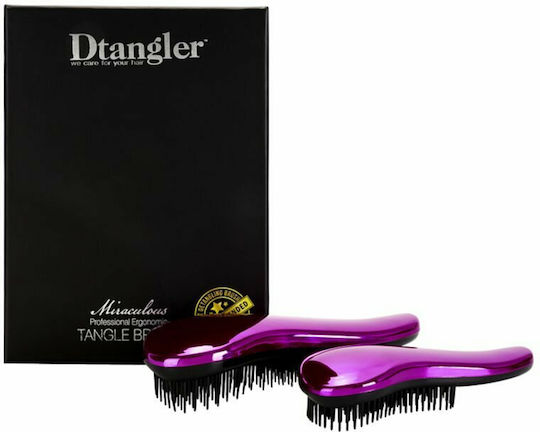 Dtangler Miraculous Σετ Βούρτσες Μαλλιών
