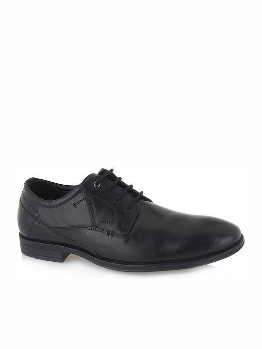 S.Oliver Men's Leather Dress Shoes Black