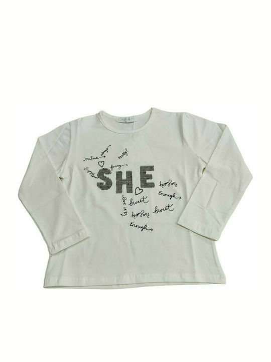 Evita Kids Blouse Long Sleeve Gray