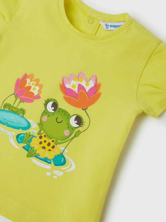 Mayoral Kids Blouse Short Sleeve Yellow