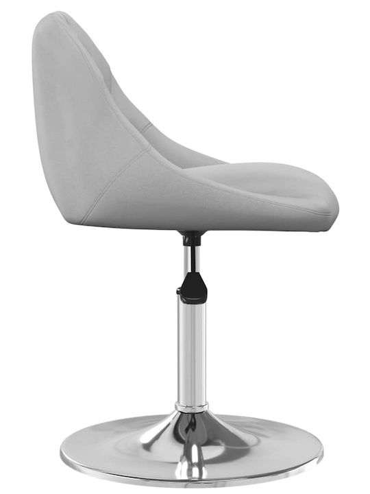 Rotating Chair Visitor Light Gray 46x44x62.5cm 2pcs