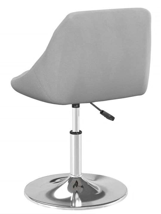 Rotating Chair Visitor Light Gray 46x44x62.5cm 2pcs